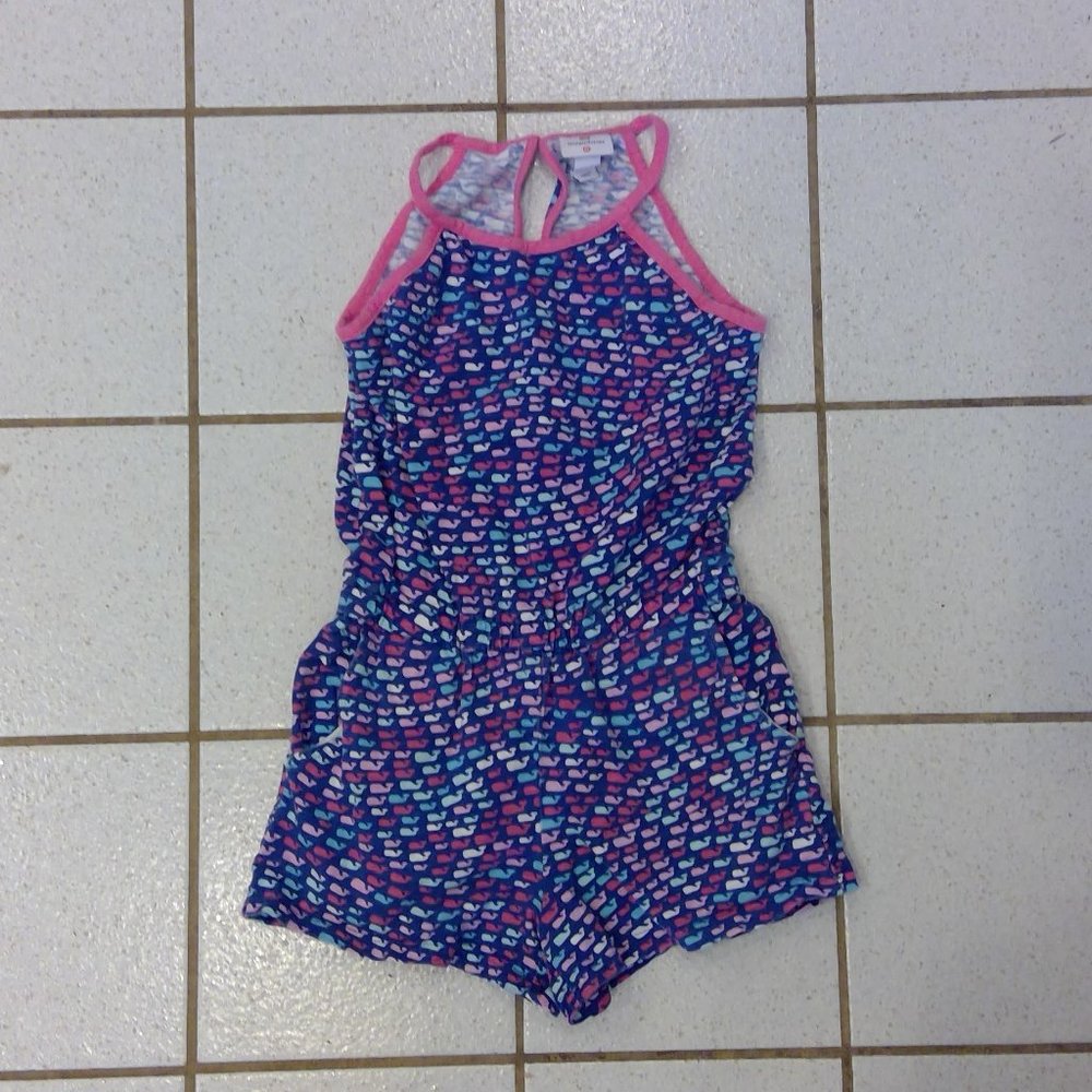 Vineyard Vines x Target Girls Whale Romper Small EUC